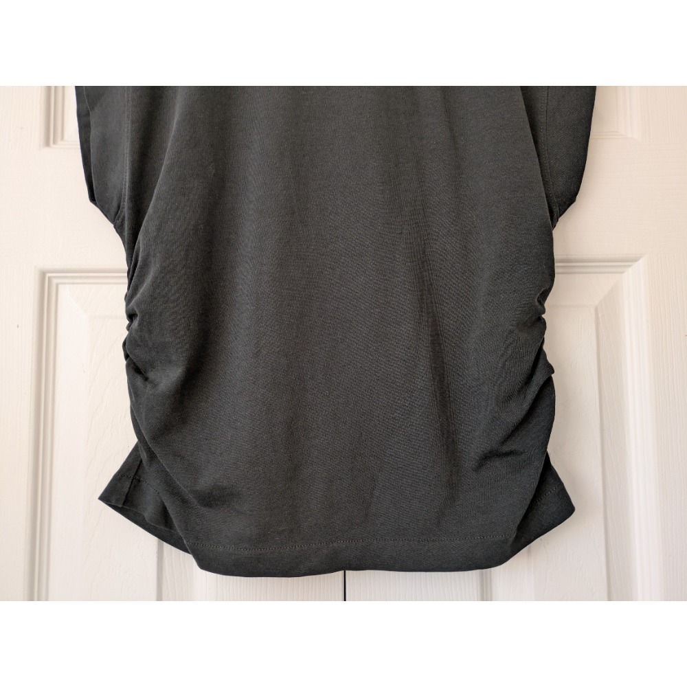 Madewell Side-Cinch Muscle Tee Womens Size S Black NWT $49 NJ787 - Picture 2 of 6